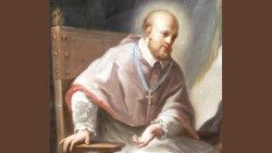 S. Francisco de Sales, bispo de Genebra, doutor da Igreja, fundador da Ordem da Visitação, padroeiro da imprensa católica